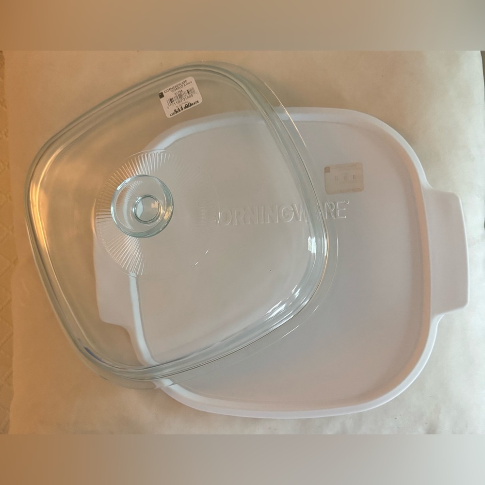 PyrexTransparent Glass Cookware Lid + Plastic Storage Airtight Lid 7” NWT